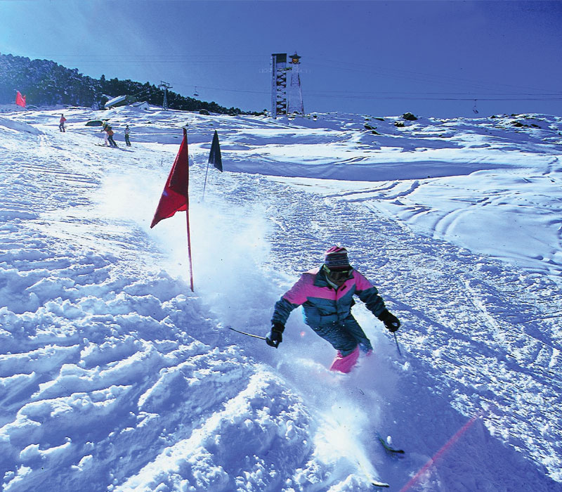 Skiing Auli Uttarakhand